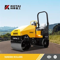 2 tonnu tandēma bungu veltnis